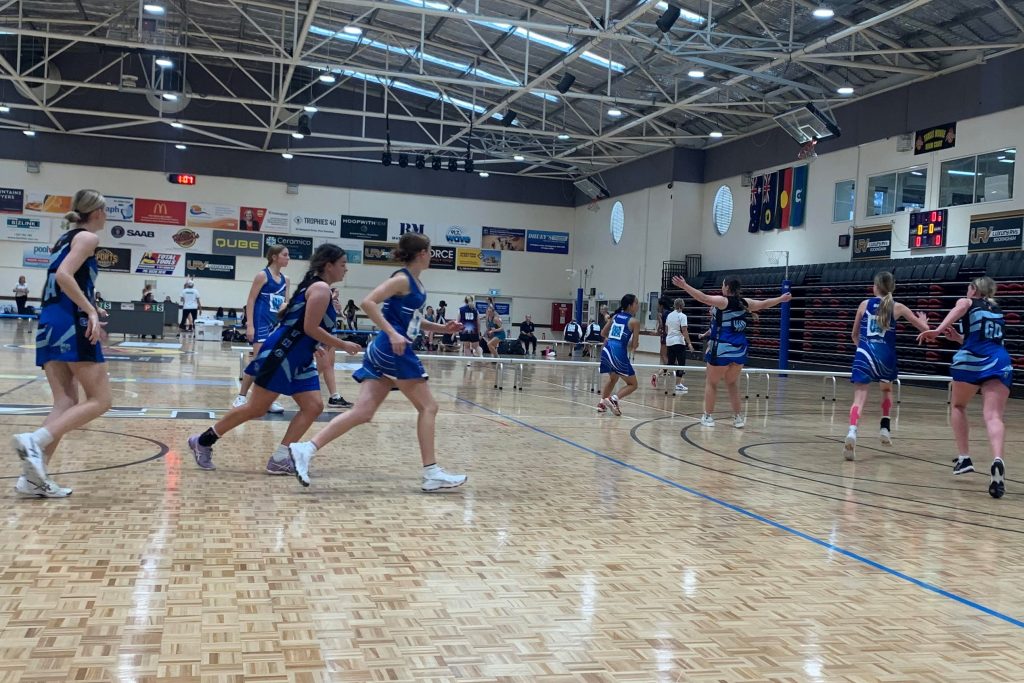 Senior Netball action