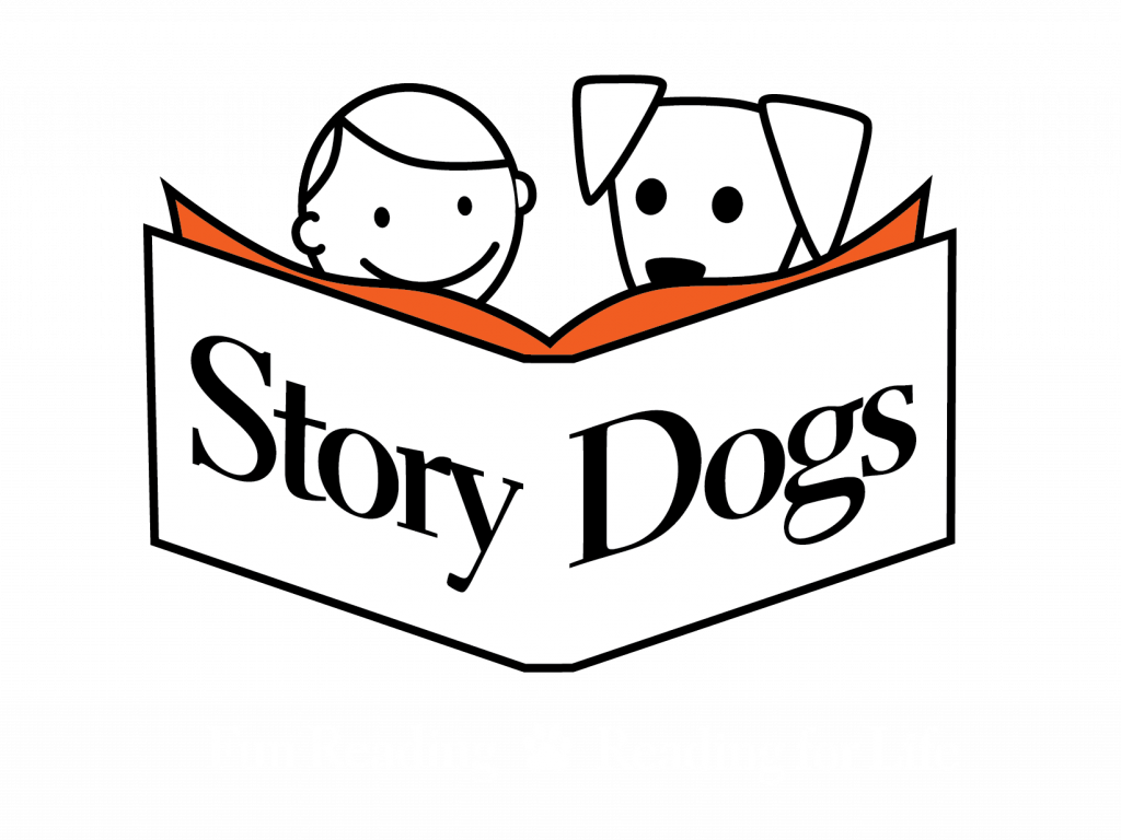 storydogs logo - original no words & orange paw print